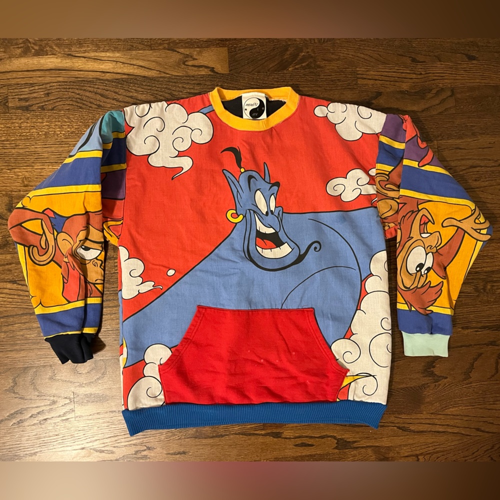Aladdin Disney patchwork sweatshirt